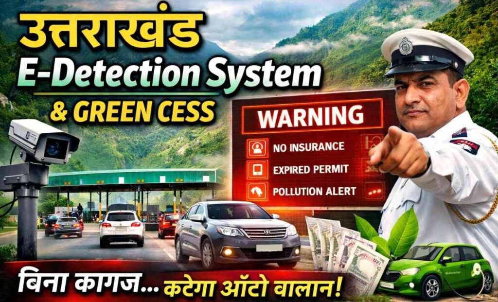 Uttarakhand E-Detection System :- अब पुलिस नहीं रोकेगी, फिर भी कटेगा चालान, उत्तराखंड में लागू हुआ नया सिस्टम !