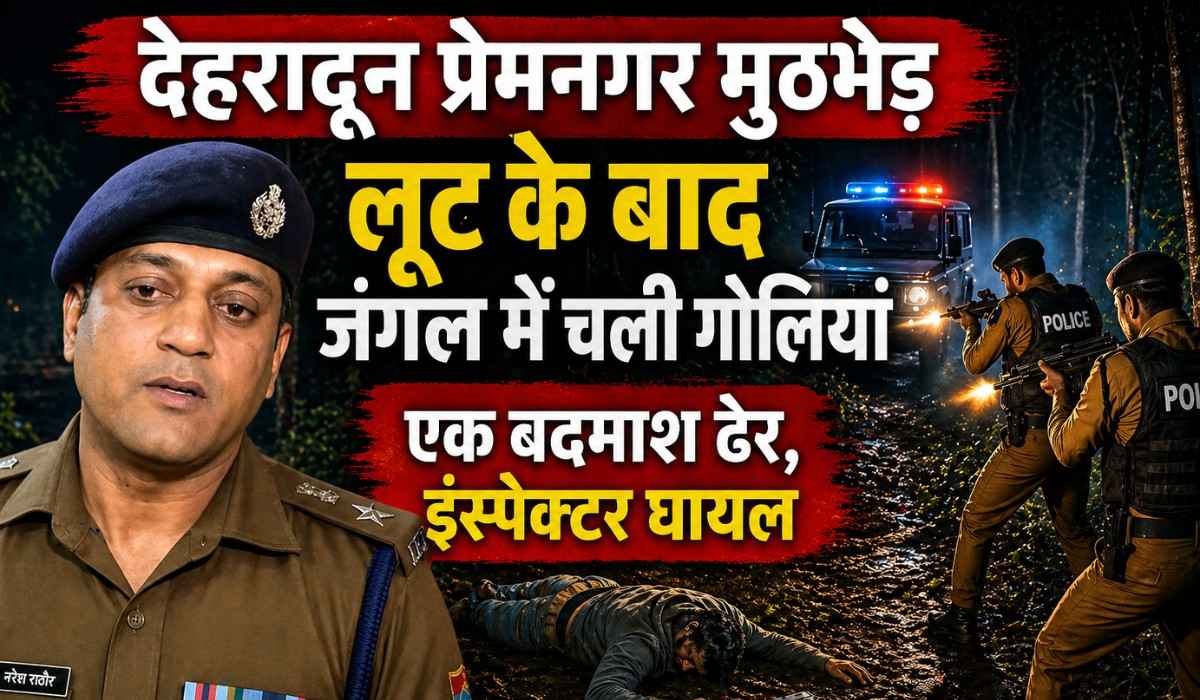Dehradun Premnagar Police Encounter :- लूट के बाद जंगल में चली गोलियां, एक बदमाश ढेर, इंस्पेक्टर घायल !
