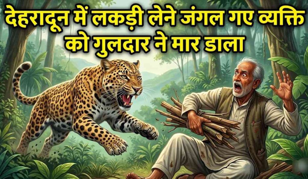 Dehradun Leopard Attack :- देहरादून में लकड़ी लेने जंगल गए व्यक्ति को गुलदार ने मार डाला, स्थानीय लोगों में डर का माहौल !