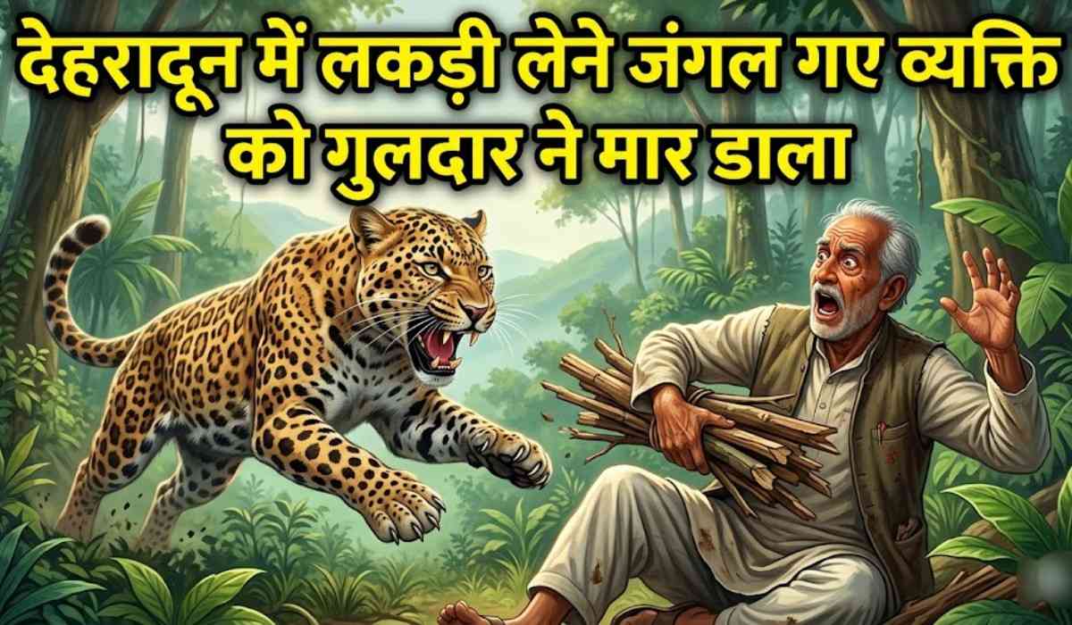 Dehradun Leopard Attack :- देहरादून में लकड़ी लेने जंगल गए व्यक्ति को गुलदार ने मार डाला, स्थानीय लोगों में डर का माहौल !