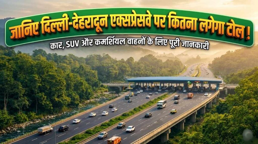 Delhi Dehradun Expressway Toll Charges :- दिल्ली-देहरादून एक्सप्रेसवे पर सफर पड़ेगा महंगा, जानिए कितना लगेगा टोल !