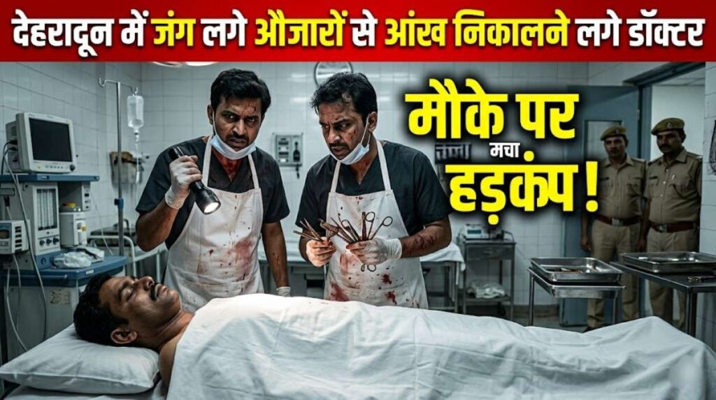 Dehradun Eye Donation Case :- देहरादून में जंग लगे औजारों से आंख निकालने लगे डॉक्टर, मौके पर मचा हड़कंप !