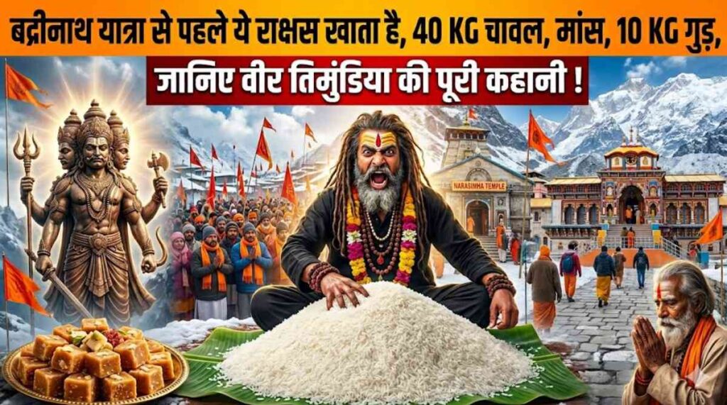 Timundiya Mela Badrinath :- बद्रीनाथ यात्रा से पहले ये राक्षस खाता है, 40 KG चावल, मांस, 10 KG गुड़, जानिए पूरी कहानी !