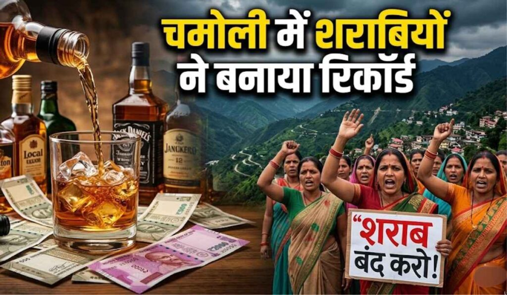 Chamoli Liquor Sales Record :- चमोली में शराबियों ने बनाया रिकॉर्ड, गटक गए 92 करोड़ से भी अधिक की शराब !