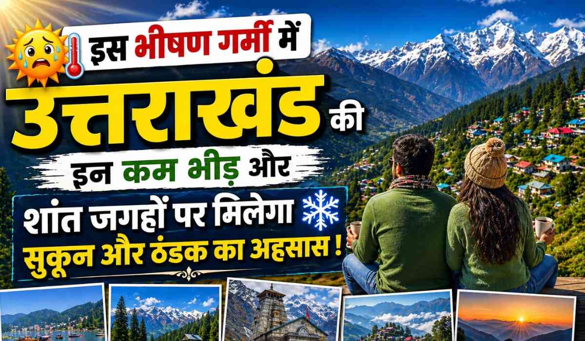 Best Places to Visit in Uttarakhand This Summer :- इस भीषण गर्मी में उत्तराखंड की इन कम भीड़ और शांत जगहों पर मिलेगा सुकून और ठंडक का अहसास !
