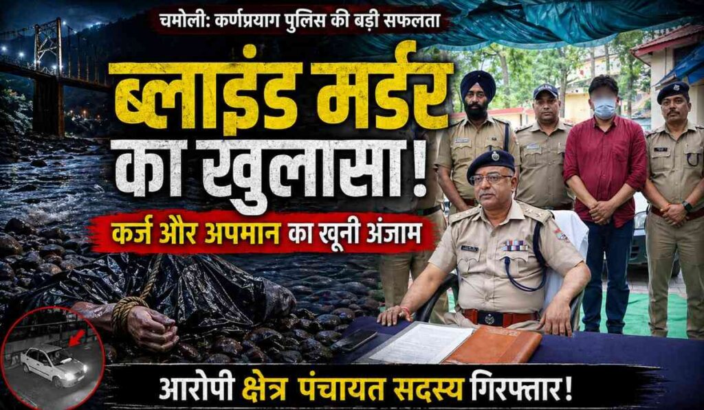 Chamoli Blind Murder Mystery :- कर्ज और अपमान का खूनी अंजाम, ब्लाइंड मर्डर मिस्ट्री का पुलिस ने किया खुलासा, क्षेत्र पंचायत सदस्य निकला हत्यारा!