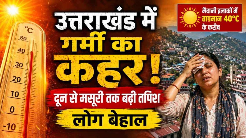 Uttarakhand Weather Today 19 May 2026 :- उत्तराखंड में गर्मी का कहर, दून से मसूरी तक बढ़ी तपिश ने लोगों को किया बेहाल !