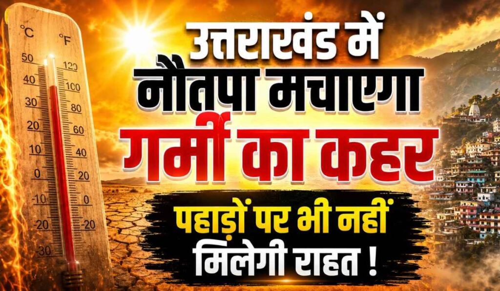 Uttarakhand Weather Update 25 May 2026 :- उत्तराखंड में आज से नौतपा मचाएगा गर्मी का कहर, पहाड़ों पर भी नहीं मिलेगी राहत !