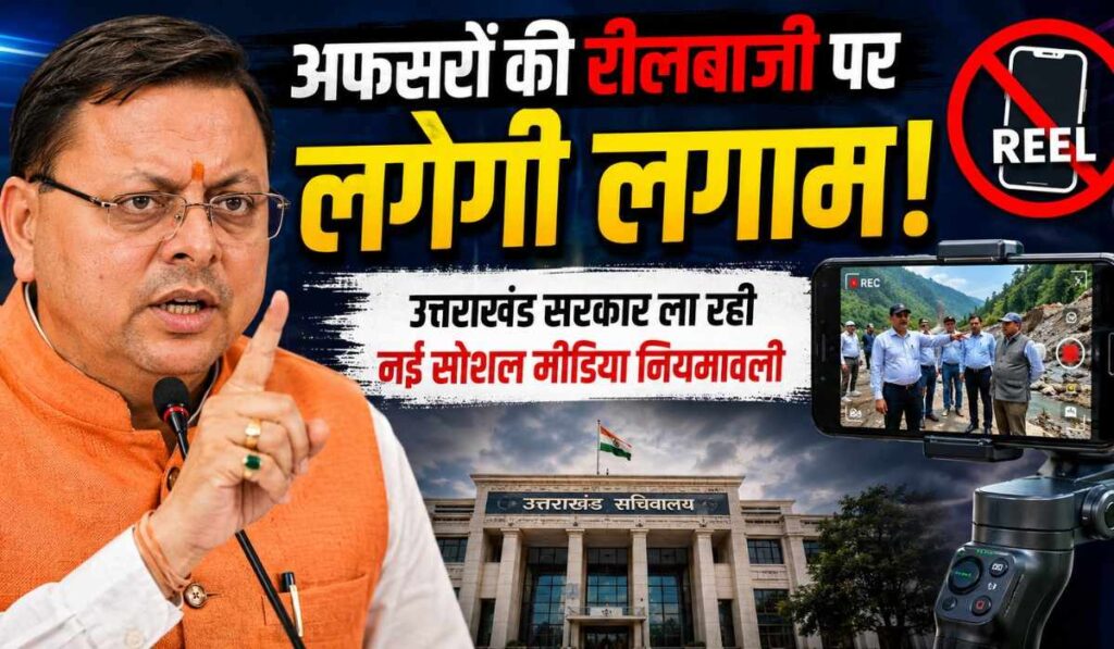 Uttarakhand Government Social Media Rules For Officers :- उत्तराखंड में रीलबाजी वाले अफसरों पर लगेगी लगाम, सरकार लाएगी नई सोशल मीडिया गाइडलाइन !