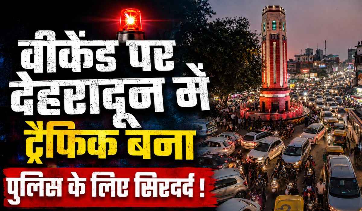 Dehradun Weekend Traffic Jam :- वीकेंड पर घर से बाहर निकलना हुआ मुश्किल, देहरादून में ट्रैफिक बना पुलिस के लिए सिरदर्द !