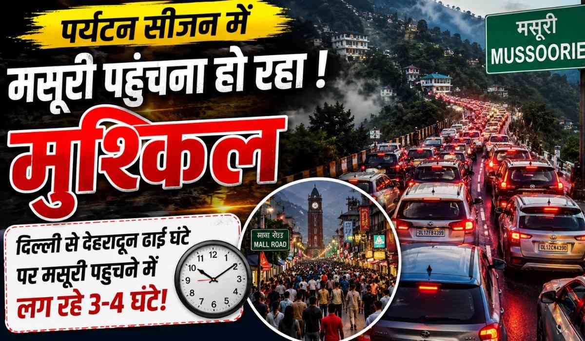 Dehradun To Mussoorie Traffic :- दिल्ली से देहरादून ढाई घंटे में पर देहरादून से मसूरी पहुंचना हो रहा पर्यटकों के लिए मुश्किल !