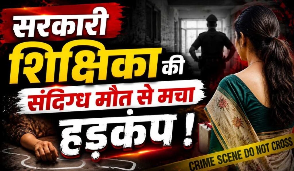 Teachers Death Dowry Case Filed Against Inlaws :- सरकारी शिक्षिका की संदिग्ध मौत से मचा हड़कंप, पति समेत तीन पर दहेज हत्या का मुकदमा दर्ज !