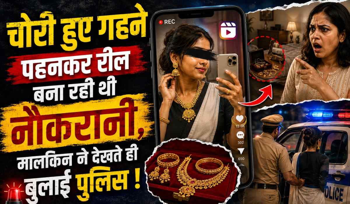 Dehradun Jewelry Theft Solved Through Social Media :- चोरी हुए गहने पहनकर रील बना रही थी नौकरानी, मालकिन ने देखते ही बुलाई पुलिस !