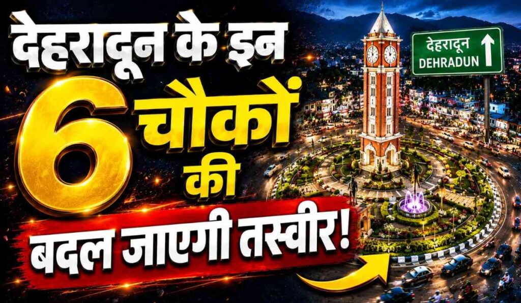 Dehradun Chowk Widening :- देहरादून के इन 6 चौकों की बदल जाएगी तस्वीर, 33.45 करोड़ रुपये मंजूर !
