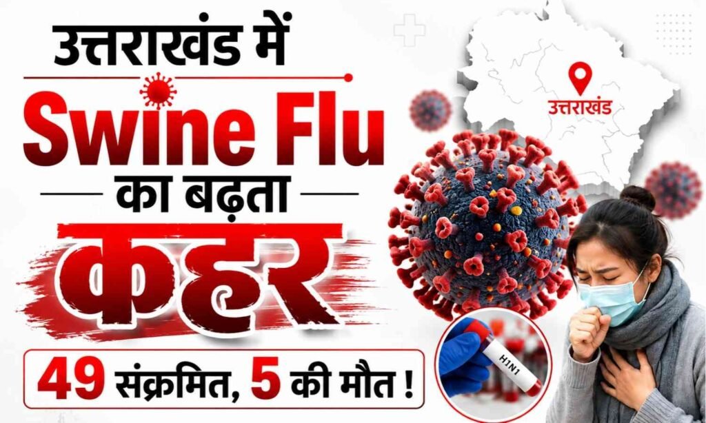 Swine Flu Cases Rise in Uttarakhand :- उत्तराखंड में Swine Flu का बढ़ता कहर, H1N1 के 49 मरीज आए सामने 5 की मौत !
