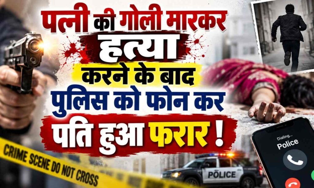 Wife Shot Dead By Husband :- देहरादून में पत्नी की गोली मारकर हत्या, पुलिस को फोन कर पति फरार !
