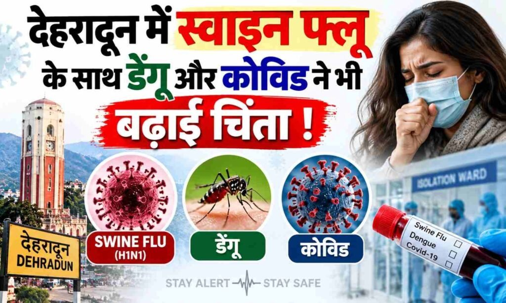 Dehradun Swine Flu Cases Increase :- देहरादून में इन दिनों बदलते मौसम के बीच बीमारियों का खतरा लगातार बढ़ता नजर आ रहा है। स्वास्थ्य विभाग की ताजा रिपोर्ट ने...